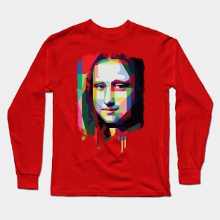 monalisa smile wpap Long Sleeve T-Shirt